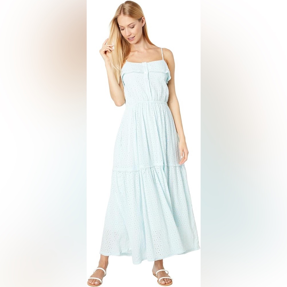 NWOT Lost + Wander Blissful Blues Maxi Dress Size Medium - Picture 1 of 9